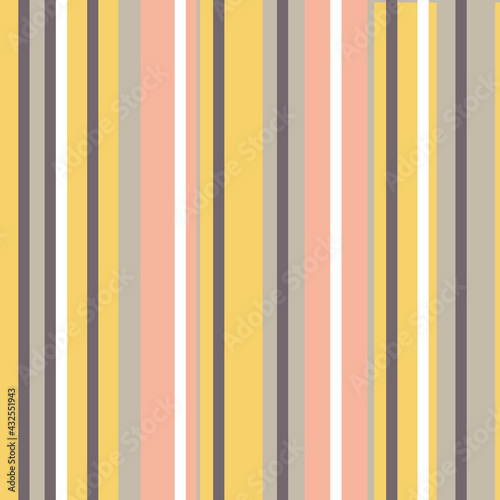 Stripe pattern. Vertical lines in yellow, grey, pink.