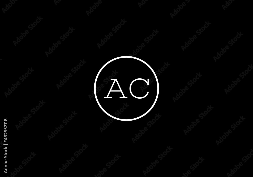this creative and unique latter AC logo design this creative and unique latter AC logo design