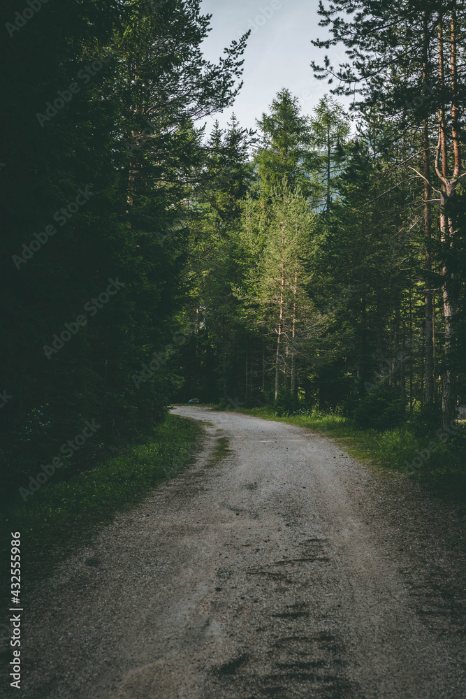 Fototapeta premium The stunning lungkofel mountain in the Dolomites