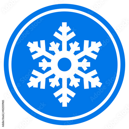 Snow frost vector icon