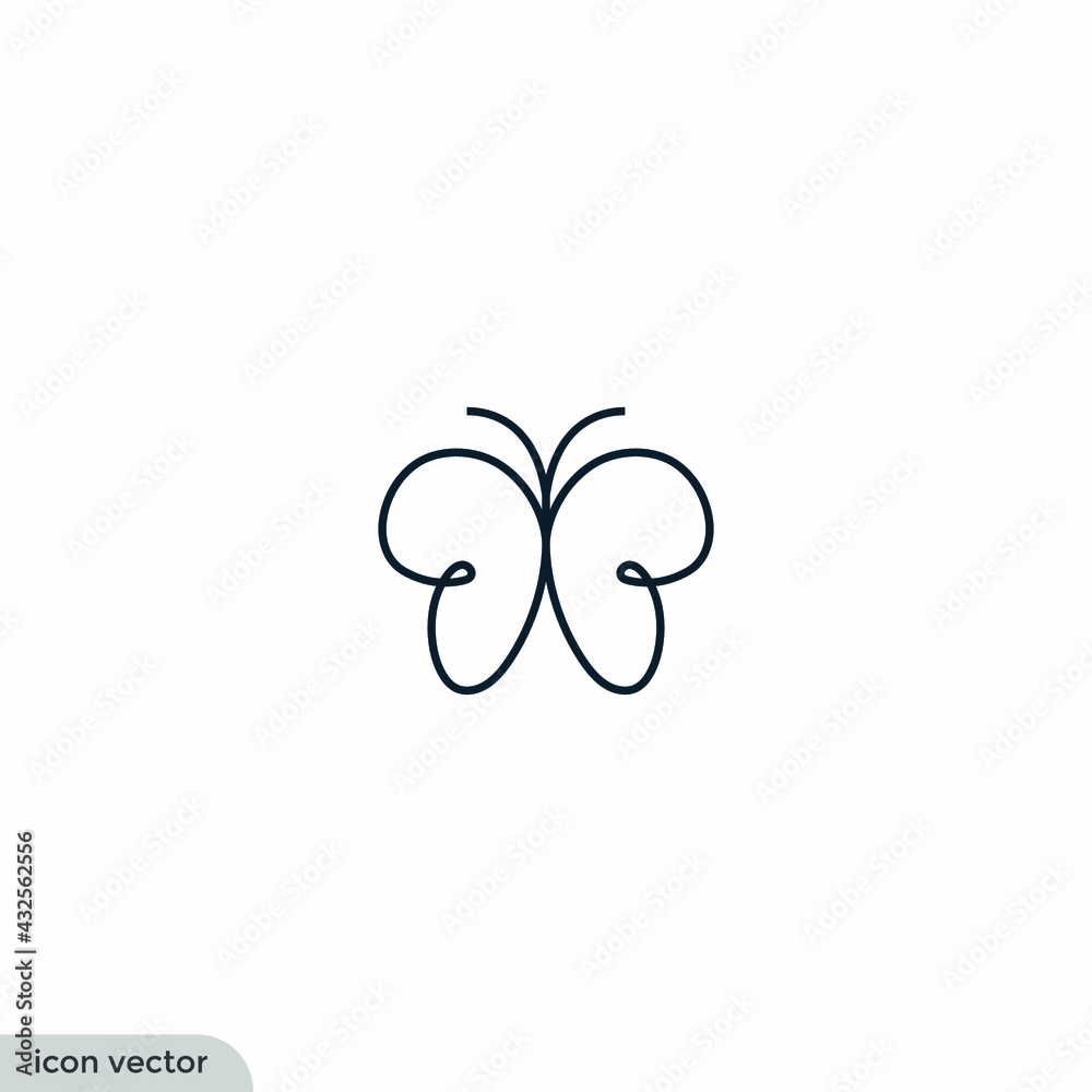 butterfly icon symbol butterfly icon symbol