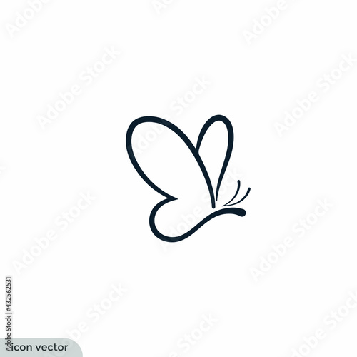 butterfly icon symbol