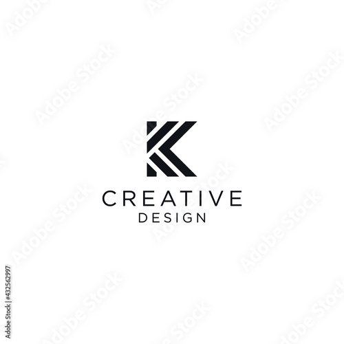 Letter K logo icon design template elements