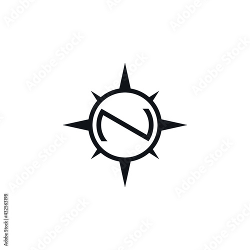 compass logo design vector