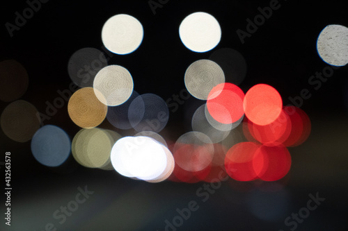 Bokeh light with different colors