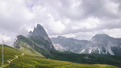 The unique cliff of Seceda - The Dolomites - South Tyrol