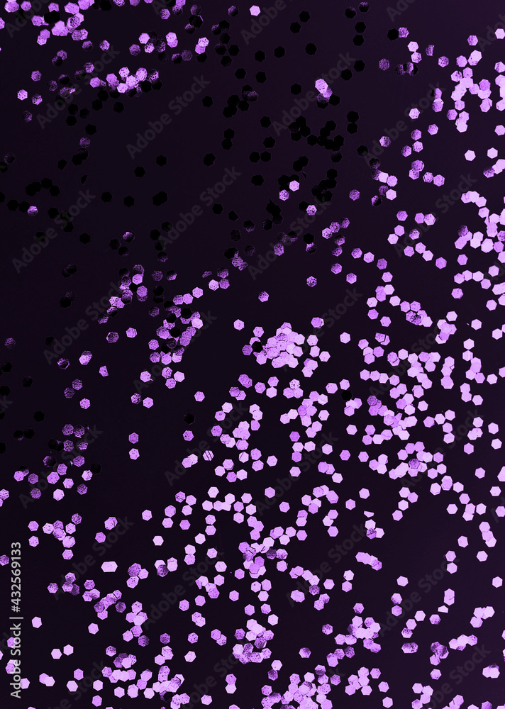 Festive violet background with glitters stars. Festive violet background with glitters stars.