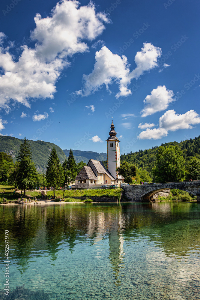 Lake Bohinj in Slovenia 