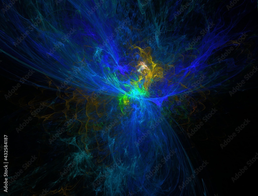 Fototapeta premium Imaginatory fractal background generated Image