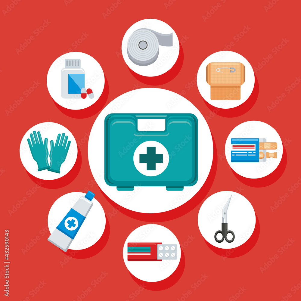 first aid nine icons first aid nine icons