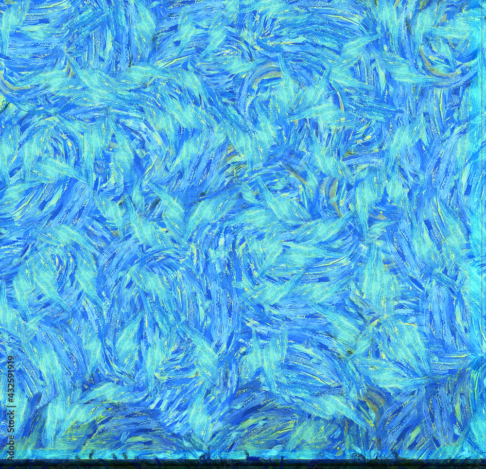 Fototapeta premium Abstract oil painting background Impressionist style illustrated to create designs.