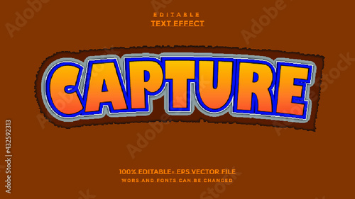 Editable text effect - Capture text effect style.