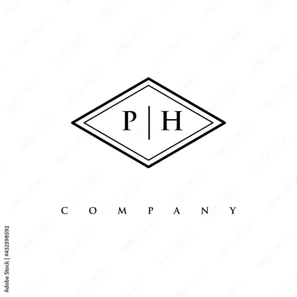 initial PH logo design vector initial PH logo design vector