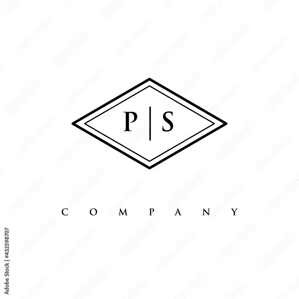 initial PS logo design vector initial PS logo design vector