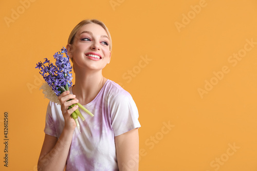 Beautiful young woman with ...
