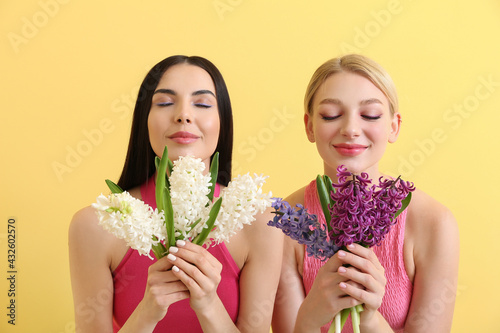 Beautiful young women with ...
