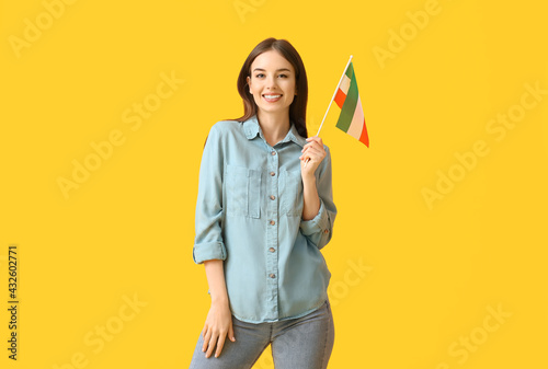 Beautiful young woman with ...