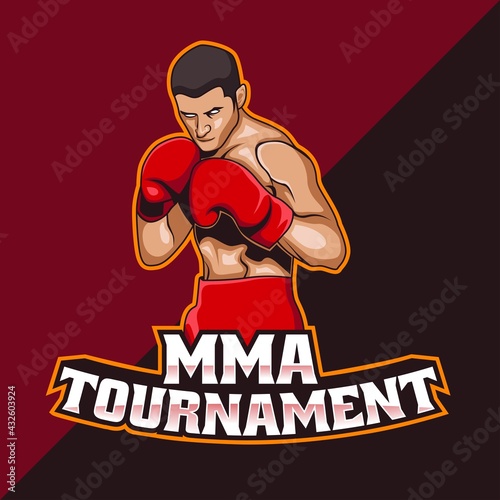 Mixed Martial Arts men logo