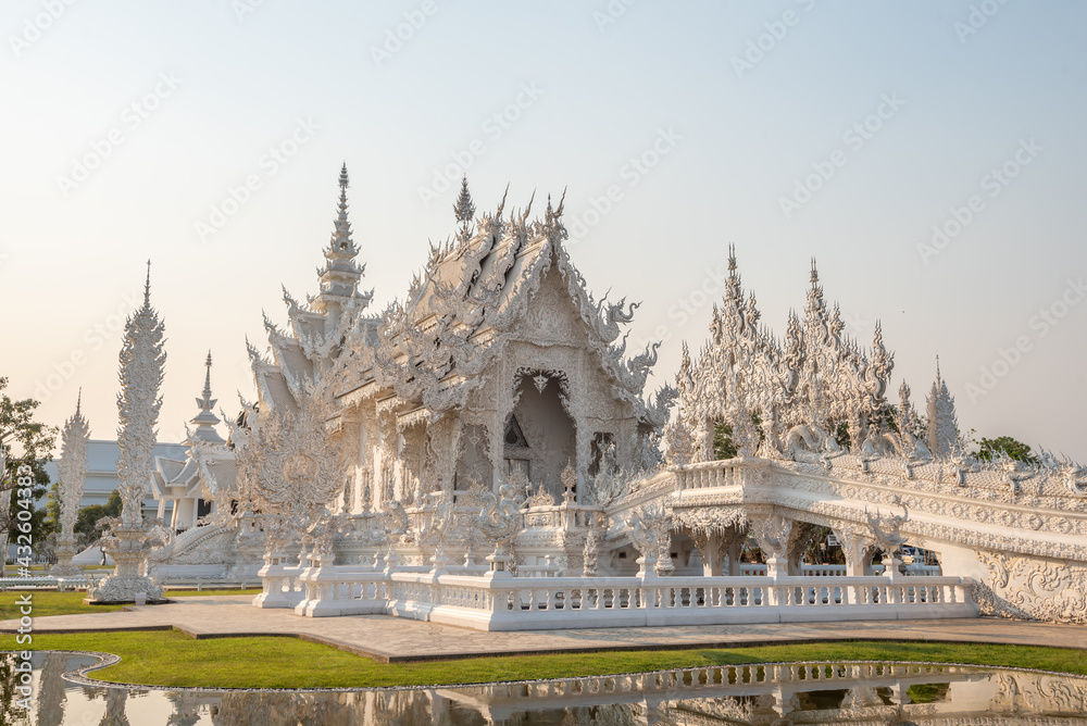 White Temple (Wat Rong Khun) is one of the most famous attractions of  Northern Thailand.