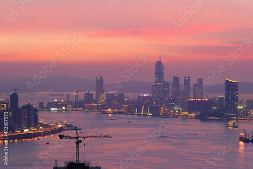 night view of city