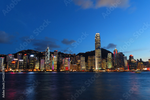 night view of city