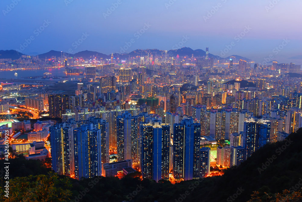 Obraz premium night view of city