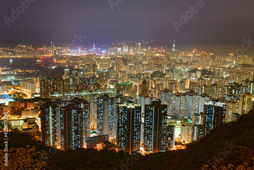 night view of city