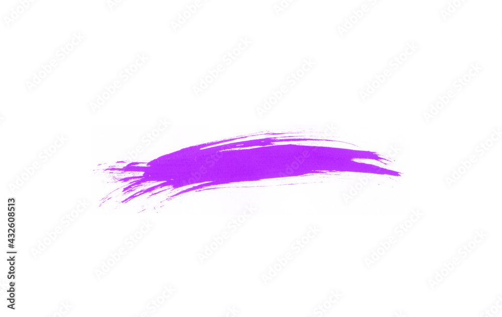 Abstract purple paint stroke brush illustration