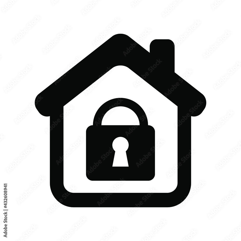 Home security icon Home security icon