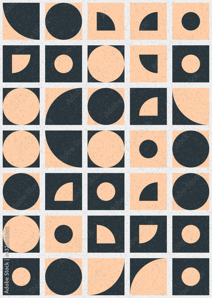 Fototapeta premium Abstract Geometric Pattern generative computational art illustration