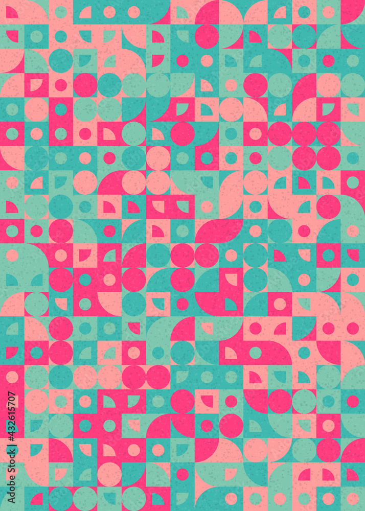 Abstract Geometric Pattern generative computational art illustration