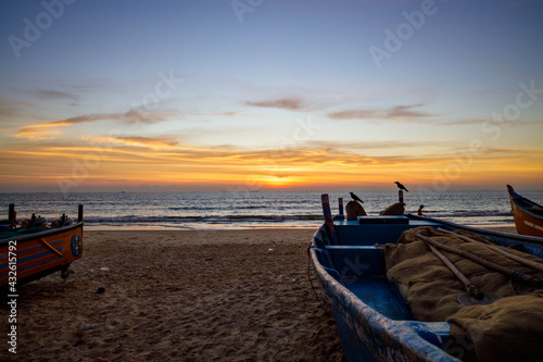 Sea Shore and fishing boat