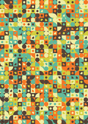 Abstract Geometric Pattern generative computational art illustration