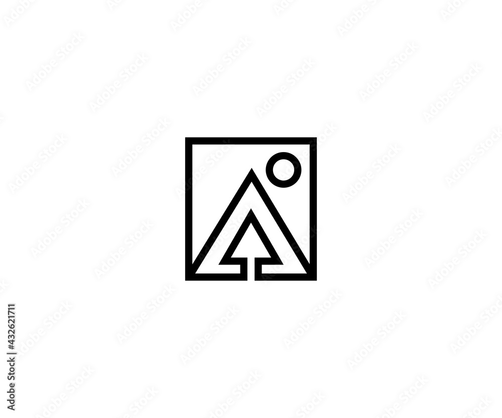 Mountain logo icon vector illustration Mountain logo icon vector illustration