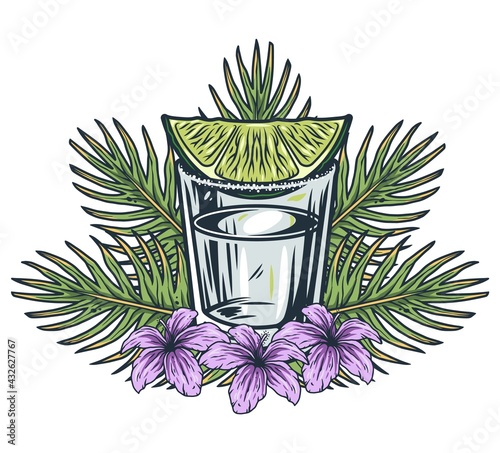 Cocktail sammer hawaii surf for tiki bar. Traditional ethnic surfing of hawaiian
