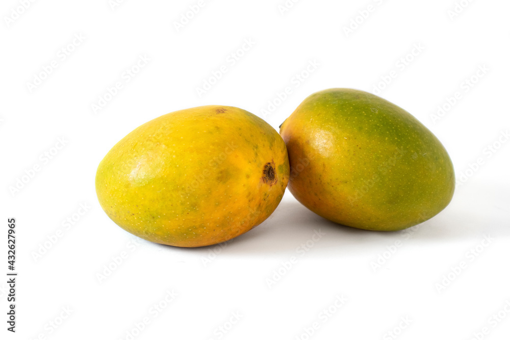 indian mango on white background