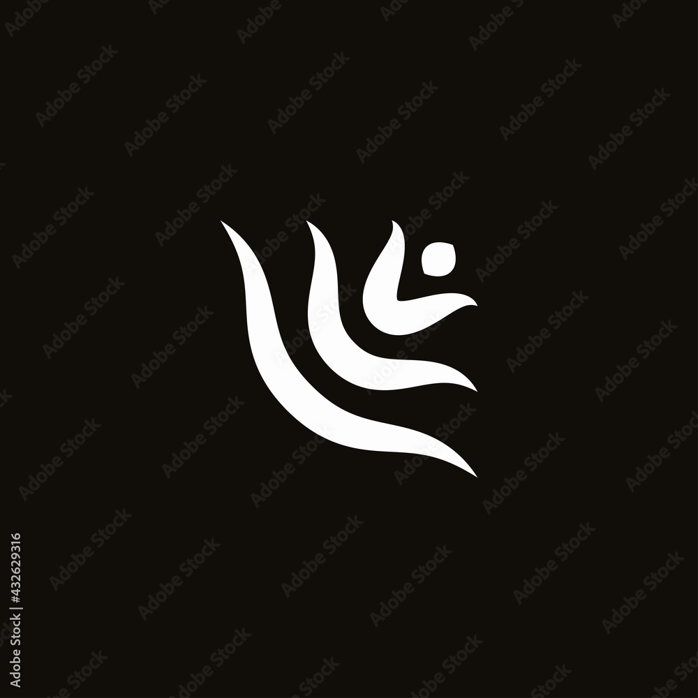 Simple abstract flower logo graphic design vector illustration Simple abstract flower logo graphic design vector illustration