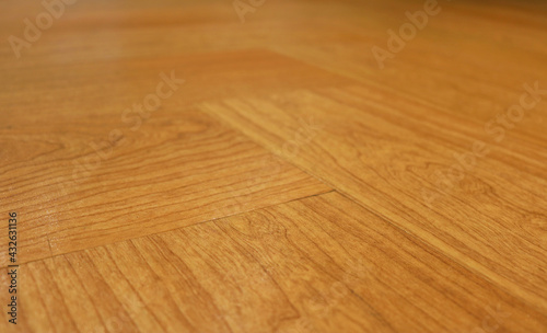 Close up laminate wood flooring background.