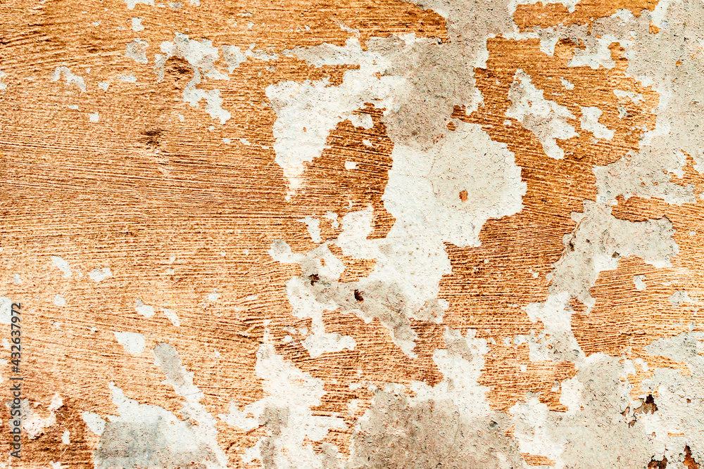 Texture of a concrete wall with cracks and scratches which can be used as a background
