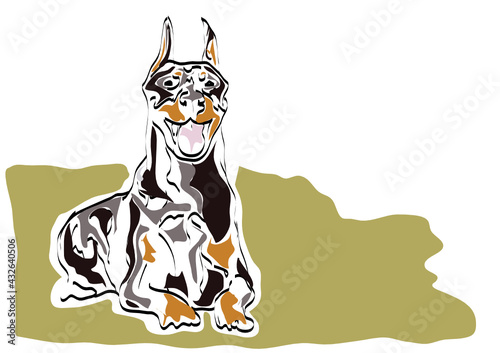an illustration of a dog