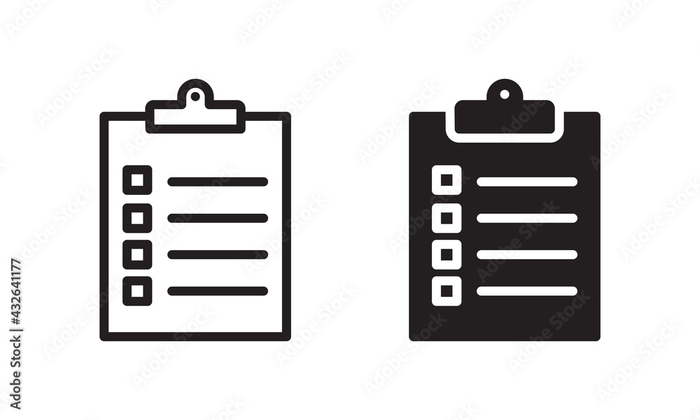 Clipboard icon, Clipboard sign vector for web site Clipboard icon, Clipboard sign vector for web site