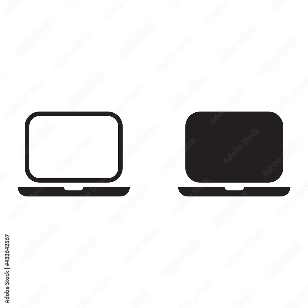 Laptop Icon. Computer symbol for your web site design Laptop Icon. Computer symbol for your web site design