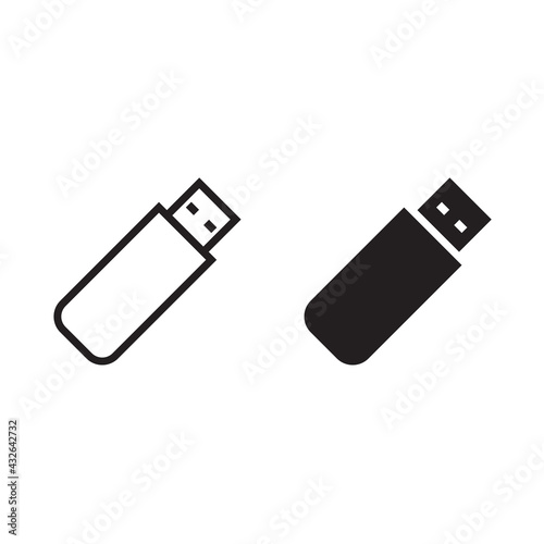usb flash drive vector icon