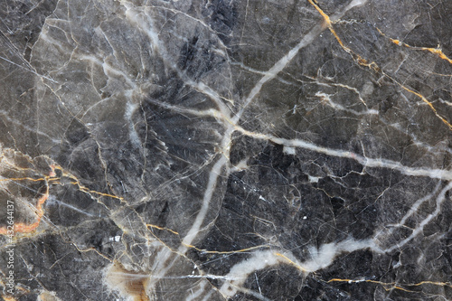 Patterned natural of dark gray marble pattern (Russia Gold) texture for interior and other design.