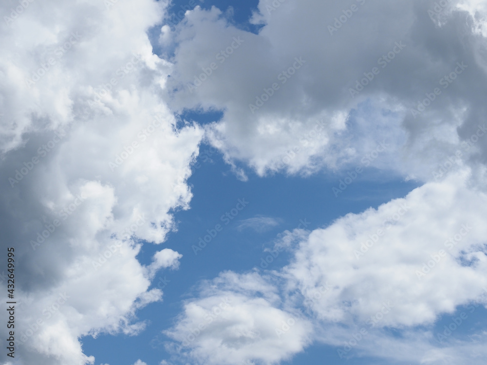 dramatic blue sky with clouds background