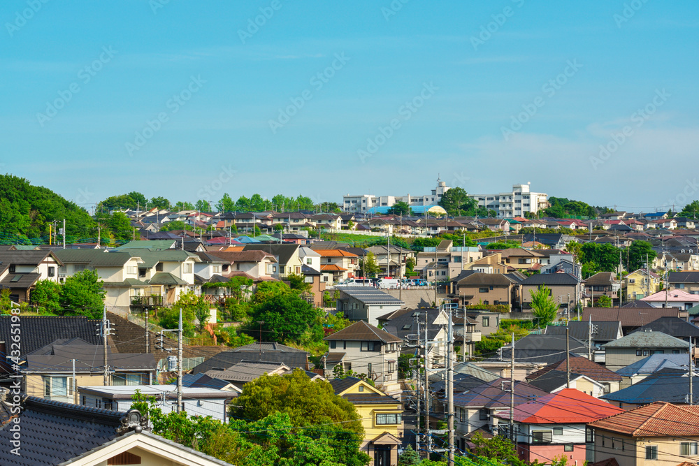 Japan's residential area, suburbs of Tokyo 　日本の住宅地、東京郊外	