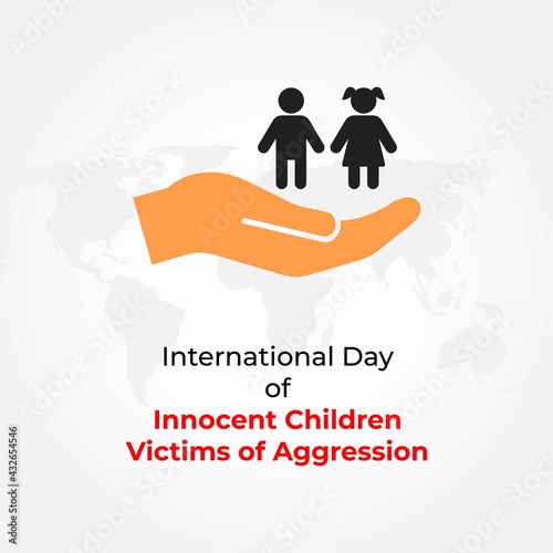 vector illustration for international day of innocent children victims of aggression
