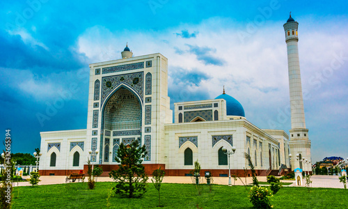 Minor Mosque inTashkent, Uzbekistan after sunset