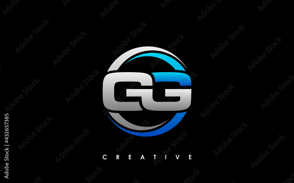 GG Letter Initial Logo Design Template Vector Illustration GG Letter Initial Logo Design Template Vector Illustration