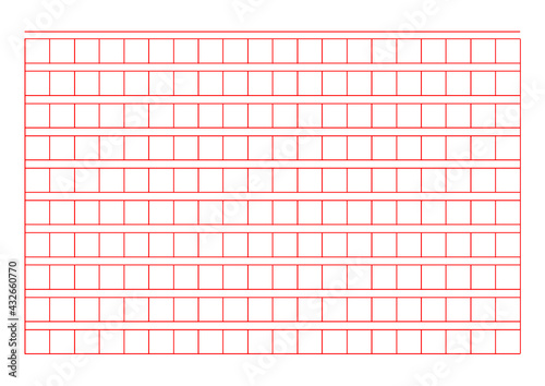 Square paper or manuscript paper